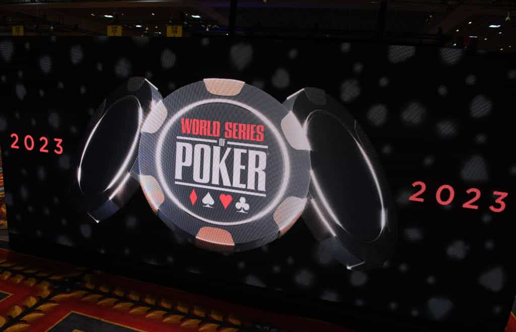 The 2023 WSOP logo.